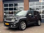 Jeep Renegade 1.0T Limited, Navi, Pano dak, Adapt cruise, 18, Voorwielaandrijving, Stof, Gebruikt, Zwart