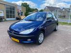 Peugeot 206 1.4 X-line 3D 2002 Blauw, Auto's, Voorwielaandrijving, 4 cilinders, Blauw, Origineel Nederlands