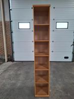 Smalle hoge boekenkast beuken, Huis en Inrichting, Kasten | Boekenkasten, Ophalen, Met plank(en), Minder dan 50 cm, Gebruikt