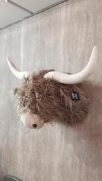 Schotse hooglander wandkop bruin 40cm, Ophalen, Juffrouw Kwast, Nieuw, Juffrouw Kwast