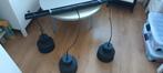Zwarte hanglamp 3 kappen, Huis en Inrichting, Lampen | Hanglampen, Ophalen, Gebruikt, Minder dan 50 cm