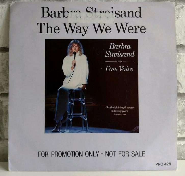 PROMO 7" inch: Barbra Streisand The Way We Were, Cd's en Dvd's, Vinyl Singles, Zo goed als nieuw, Single, Wereldmuziek, 7 inch