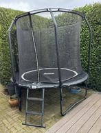 Salta Premium Black Edition trampoline + net en trapje 244cm, Zo goed als nieuw, Ophalen