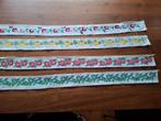4 handborduurde kastrandjes 80 cm, Ophalen of Verzenden, Wit, Tafelkleed of Tafelzeil