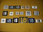 oud emaille huisnummer 18 ook 19 20 21 22 23 24 25 26 27 28, Antiek en Kunst, Antiek | Emaille, Ophalen of Verzenden