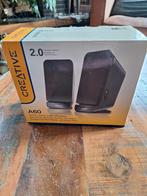 Creative A60 Speakers - Zwart - Set van 2, Ophalen of Verzenden, Gebruikt, Front, Rear of Stereo speakers, Overige merken