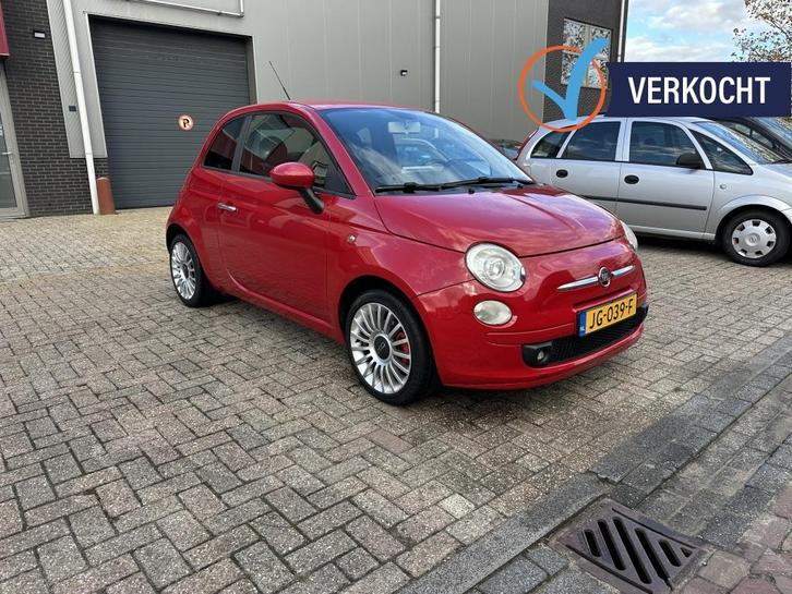 Fiat 500 VERKOCHT 1.4-16V Pop Airco Car-Play Leder Inruilkoo, Auto's, Fiat, Bedrijf, ABS, Airbags, Airconditioning, Centrale vergrendeling