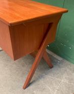 Houten naaikastje uit Denemarken - vintage retro kast design, Ophalen, Gebruikt, Overige typen, Onbekend