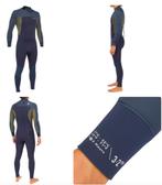 Wetsuit voor heren 500 neopreen 3/2 mm blauw/kaki, Nieuw, Wetsuit, Heer, Ophalen of Verzenden