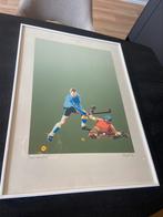 Retro Wim Hoogstraten Sport litho’s zeefdruk hockey, Antiek en Kunst, Ophalen of Verzenden