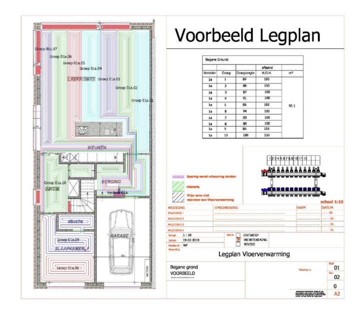 Vloerverwarmingzelfleggen Gratis legplan vloerverwarming sys, Hobby en Vrije tijd, Tekenen, Nieuw, Overige typen, Ophalen of Verzenden
