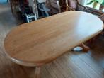 Blank eiken tafel, Ophalen, 50 tot 100 cm, Zo goed als nieuw, Rechthoekig