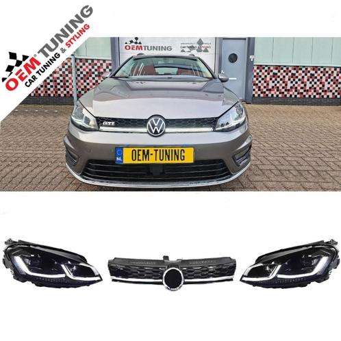 Golf 7 full-LED koplampen black met led grille | 2012-2017, Auto diversen, Tuning en Styling, Ophalen of Verzenden