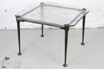 Lothar Klute Tafel Brons Loodkristal Vintage Design Jaren, Huis en Inrichting, Tafels | Salontafels, 50 tot 100 cm, Minder dan 50 cm