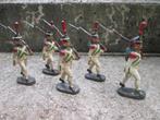 ELASTOLIN 5 Marcherende Napoleontische soldaten zeldzaam TOP, Ophalen of Verzenden, Landmacht, Nederland