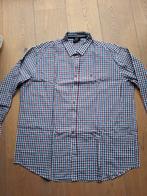 Tiroler Blouse Blauw/Rood Ruit 4XL Haus Huberts, Carnaval, Haus huberts, Overige maten, Ophalen of Verzenden