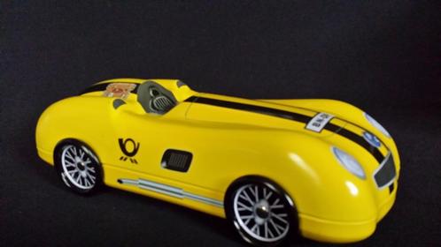Super leuk SNOEPBLIK raceauto <> Container Gele BOLIDE, Hobby en Vrije tijd, Modelauto's | Overige schalen, Zo goed als nieuw