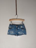 🌞 Leuke short met bloemetjes maat 110 Z.g.a.n., Broek, Ophalen of Verzenden, Zo goed als nieuw, Denim Co