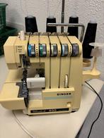Singer 14U 185B Lockmachine met voetpedaal en toebehoren, Ophalen of Verzenden, Gebruikt, Lockmachine, Singer