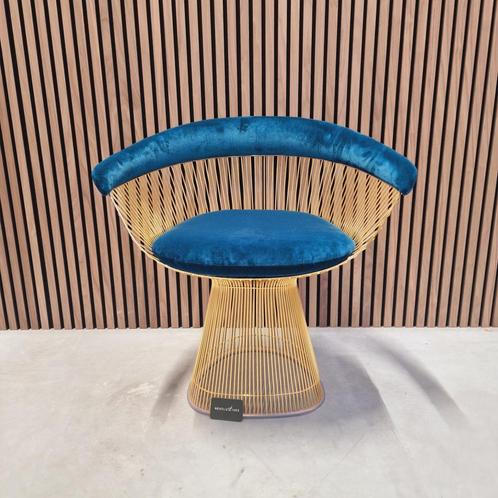 Knoll Warren Platner chair 18krt gold, Antiek en Kunst, Antiek | Meubels | Stoelen en Banken, Ophalen of Verzenden