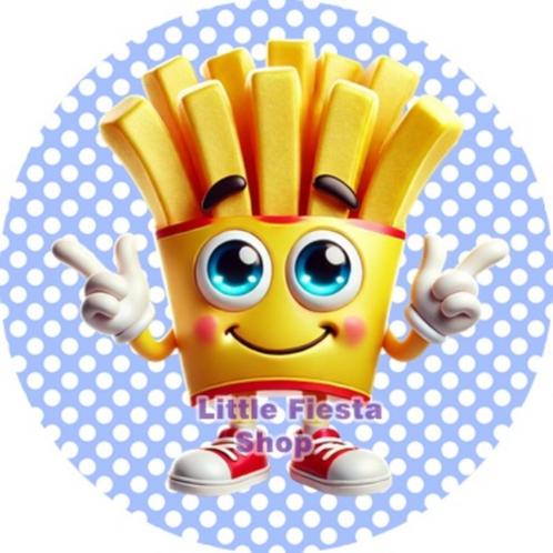 LF6451 icing frosting friet 20cm eetbare taart print top, Hobby en Vrije tijd, Taarten en Cupcakes maken, Nieuw, Versiering, Taarten