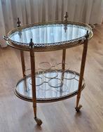 Bar trolley met afneembaar dienblad, Huis en Inrichting, Tafels | Bijzettafels, Gebruikt, 55 tot 75 cm, Antiek, Ophalen