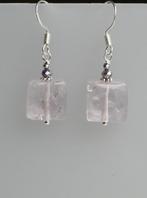 Prachtige oorbellen met lichte Amethist en kristal, Sieraden, Tassen en Uiterlijk, Oorbellen, Hangers, Paars, Nieuw, Zilver