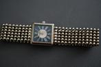 Michel Herbelin Perles Horloge Met Vierkante Wijzerplaat, Sieraden, Tassen en Uiterlijk, Horloges | Dames, Overige merken, Staal