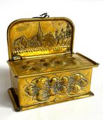 Miniatuur Zwavelstokjeshouder Lucifershouder Klaas Dijkstra, Antiek en Kunst, Antiek | Koper en Brons, Ophalen of Verzenden, Koper