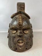 231016 Zeldzaam oud Afrikaans Igala helm masker uit Nigeria., Ophalen of Verzenden