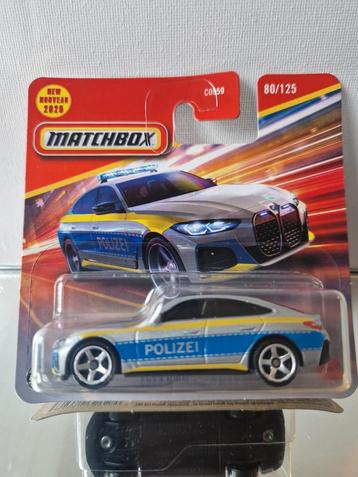 Matchbox 2023 BMW i4 Polizei - Nieuw in Verpakking beschikbaar voor biedingen