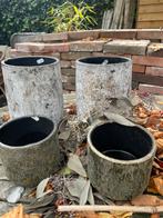 2 Bloempotten, Tuin en Terras, Rond, Binnen, Ophalen of Verzenden, Zo goed als nieuw