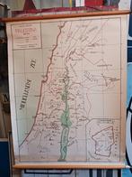 Landkaart palestina schoolkaart noordhof, Ophalen of Verzenden, Aardrijkskunde
