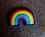 opstrijkbare geborduurde regenboog patch 3 cm breed, Ophalen of Verzenden, Nieuw, Overige applicaties