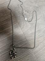 Ketting buddha to buddha met hanger endless knot, Met hanger, Gebruikt, Ophalen of Verzenden, Zilver
