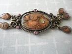 ketting Oval Enameled Pendant Boho Ethnic Festival Victorian, Verzenden, Zo goed als nieuw, Overige kleuren, Overige materialen