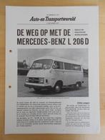 Mercedes 206D 1971 Test Brochure - Hanomag, Ophalen, Mercedes, Zo goed als nieuw, Mercedes-Benz