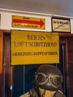Origineel WO2 Duits bord.Luftschutz., Verzamelen, Ophalen of Verzenden, Duitsland