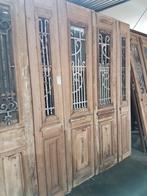 ANTIEKE 4 SLAG DEUR 194 X 242 CM - ANTIEKE DEUREN, Ophalen of Verzenden