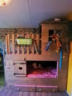 Kinderbed van steigerhout, 180 cm of meer, Ophalen, Lattenbodem, 100 cm of meer