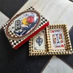 Oud fortune teller doosje man cave kaarten spellen curiosa, Ophalen of Verzenden