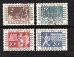 177 nvph 592-595 itep zegels1952 gebruikt zie scan., Postzegels en Munten, Postzegels | Nederland, Verzenden, Na 1940, Gestempeld