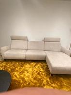 Crème kleurige elektrisch bedienbare hoekbank, Huis en Inrichting, Banken | Complete zithoeken, Ophalen, Gebruikt