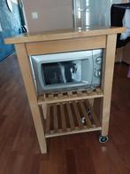 Keukentrolley met wielen, Gebruikt, Bruin, Overige typen, Ophalen of Verzenden