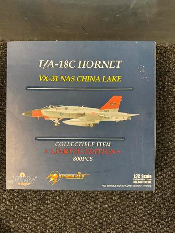 Witty Wings 1/72 diecast F/A-18C Hornet diecast schaalmodel beschikbaar voor biedingen
