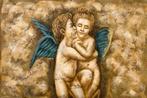 Schilderij twee engeltjes, Huis en Inrichting, Woonaccessoires | Schilderijen, Tekeningen en Foto's, Nieuw, Schilderij, Ophalen of Verzenden