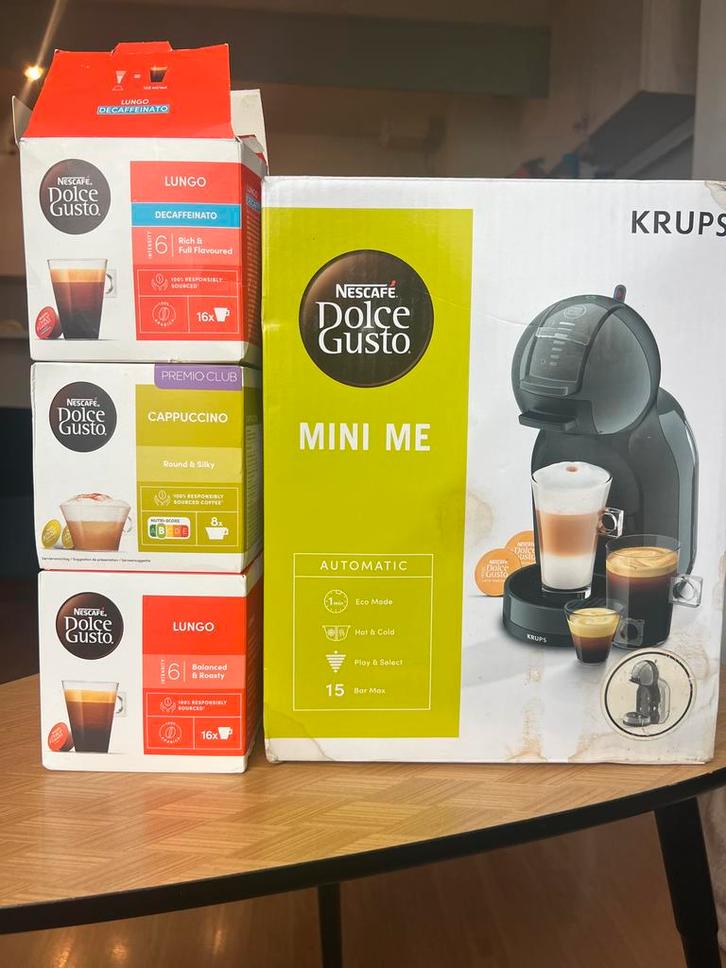 KRUPS NESCAFÉ Dolce Gusto Mini Me, Witgoed en Apparatuur, Koffiezetapparaten, Zo goed als nieuw, Koffiepads en cups, Koffiemachine