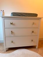 Ikea Hemnes commode ladelast wit gouden knopjes, Ophalen, 50 tot 70 cm, 90 tot 105 cm, 100 cm of meer
