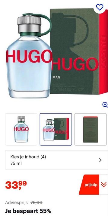Hugo Boss 75ml nieuw