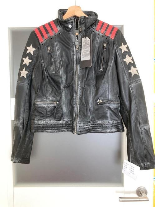 NIEUW Blue Monkey, leren jack, zwart, maat L (valt als M), Kleding | Dames, Jassen | Zomer, Nieuw, Maat 38/40 (M), Zwart, Verzenden